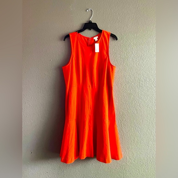 J. Crew Orange Mini Dress - Picture 1 of 8
